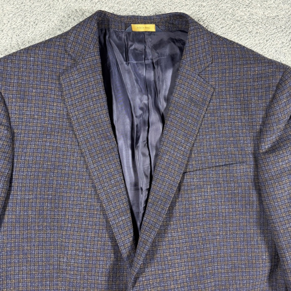 Brooks Brothers Sport Coat Blazer Jacket Mens 42R Micro Check Textured Plaid